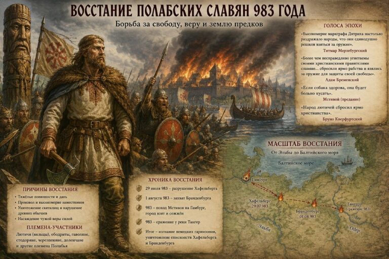 Восстание союза славянских племён против западных захватчиков.