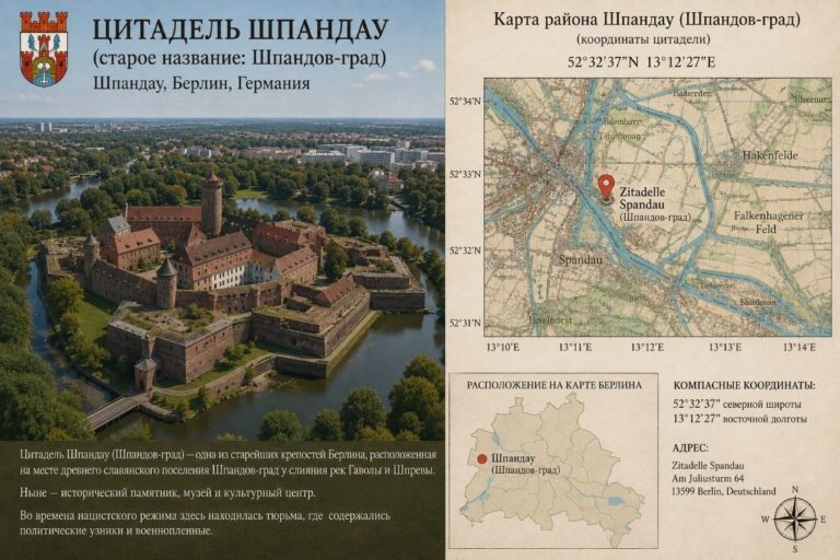 Шпандов-град над водами Гаволы и Спревы