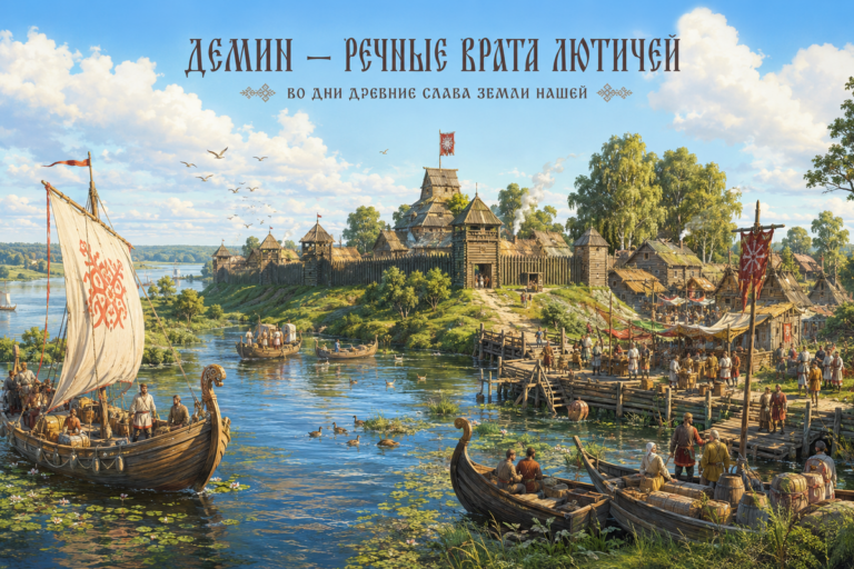 Демин — речные врата лютичей.