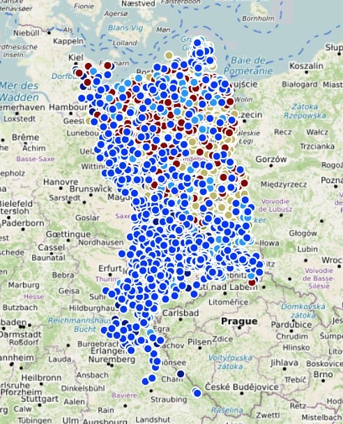 Почему карта Германии говорит по-славянски?