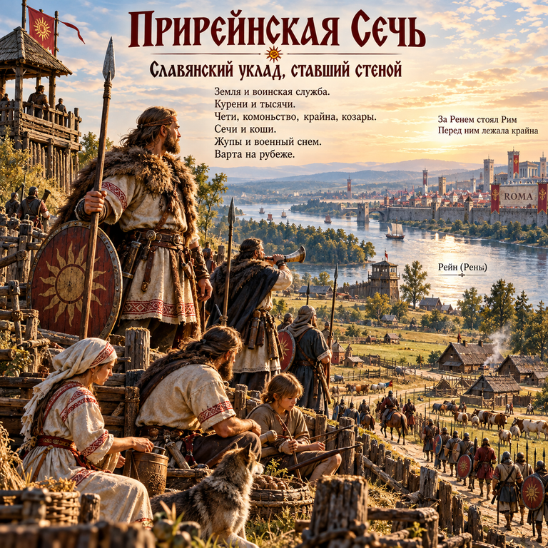 Прирейнская Сечь. Древний славянский пограничный уклад.